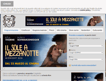Tablet Screenshot of cinemateatromanzoni.it